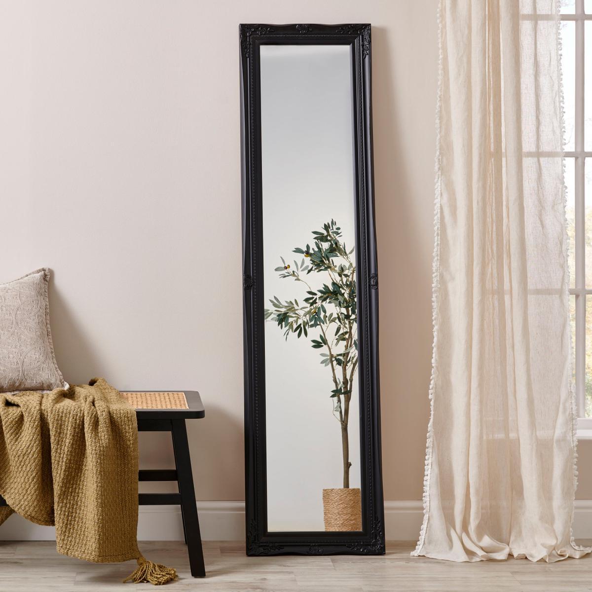 Swept Leaner Small Mirror Black – image 1