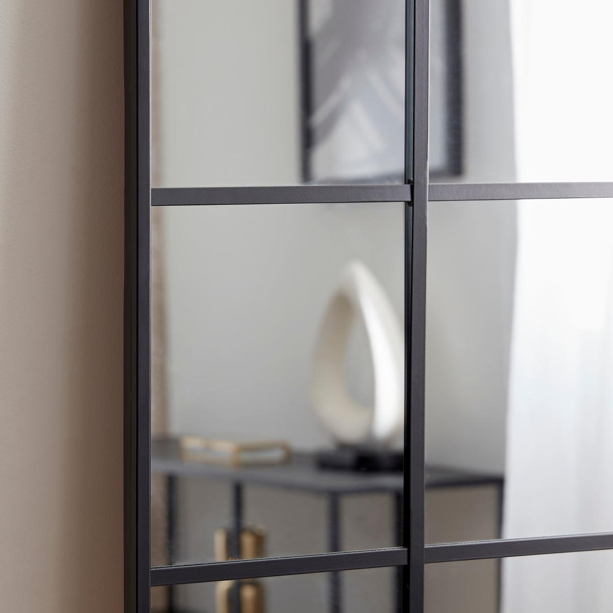 Window Black Lines Leaner Mirror 165x40cm Black – image 2