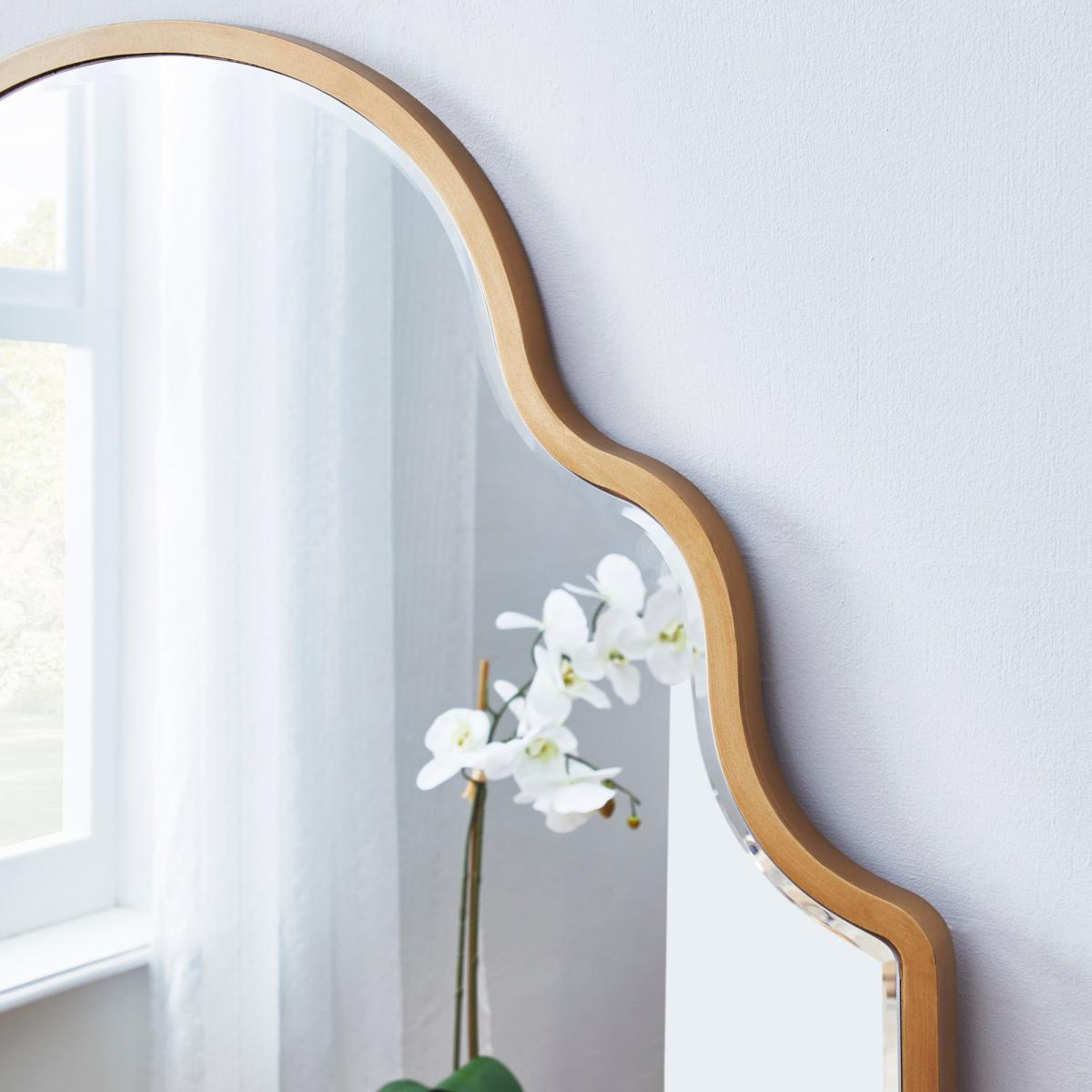 Moroccan Leaner Mirror 80x150cm Silver Effect – image 2