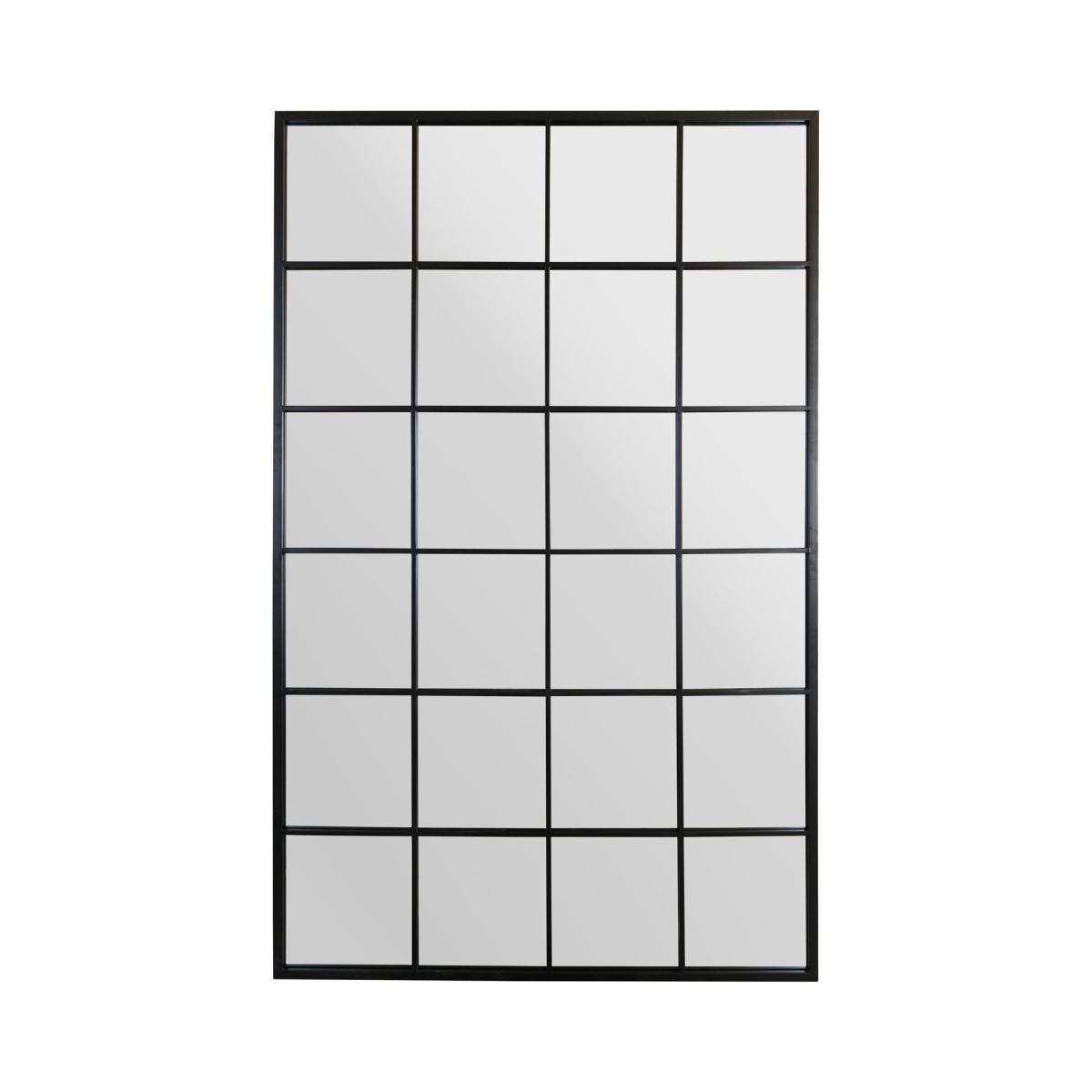 Fenestra Modern Window Wide Leaner Wall Mirror Black – image 2