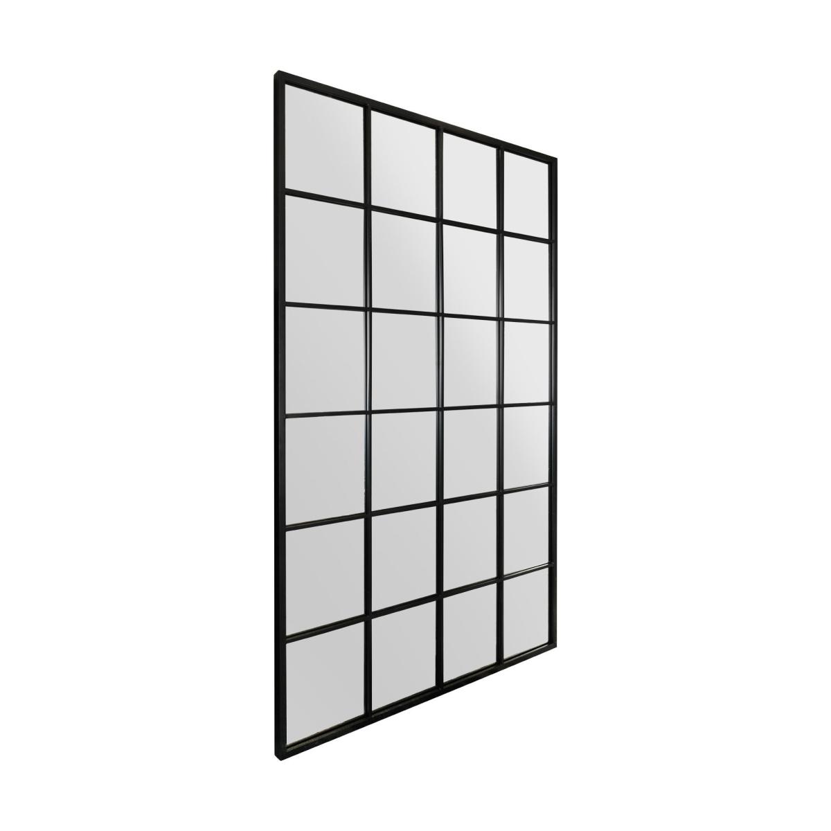 Fenestra Modern Window Wide Leaner Wall Mirror Black – image 3