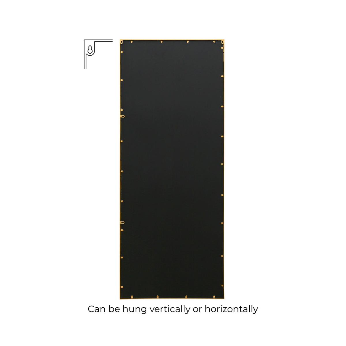 Fenestra Modern Window Leaner Wall Mirror Gold – image 3
