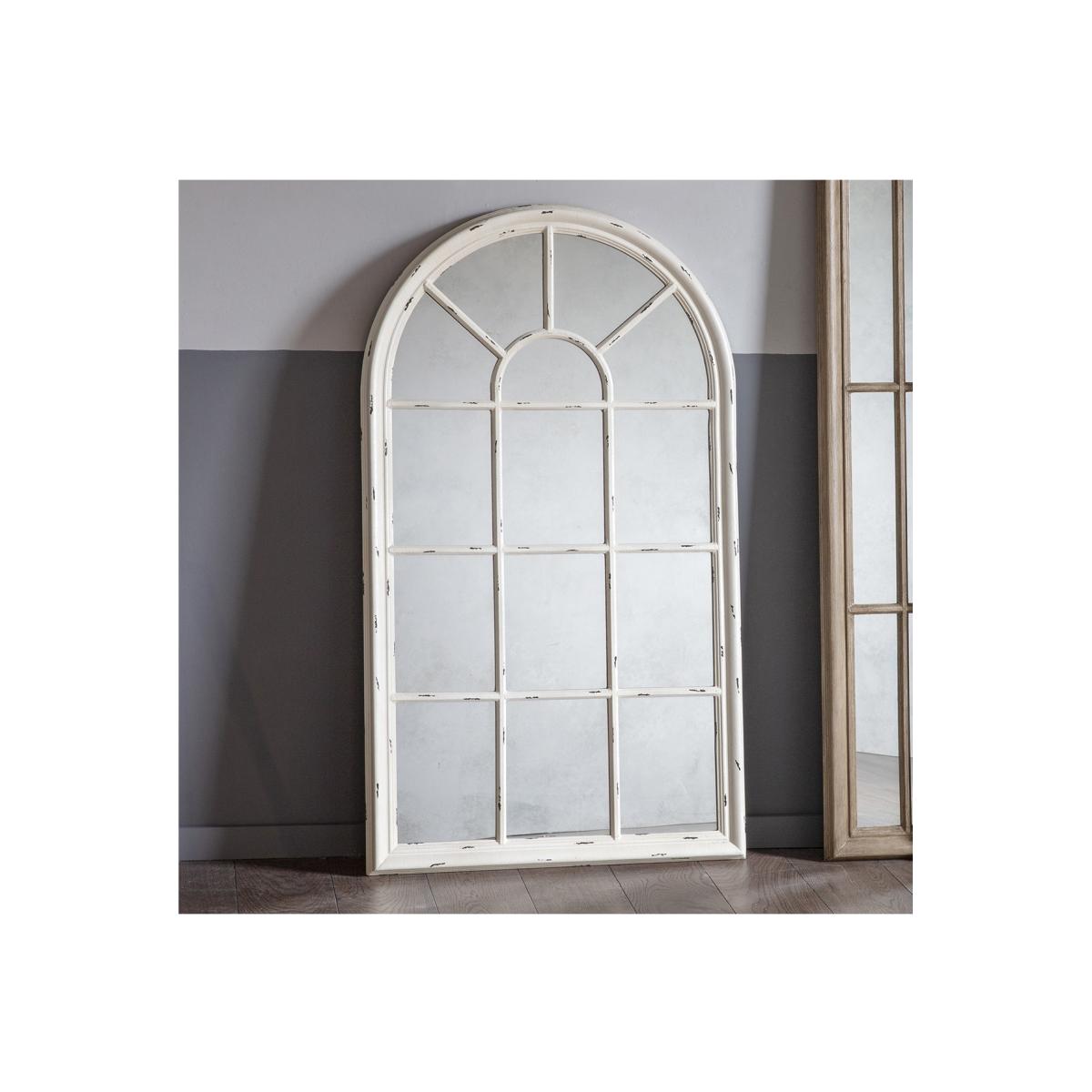 Window Mirror with Cream Frame - Caspian House – image 1