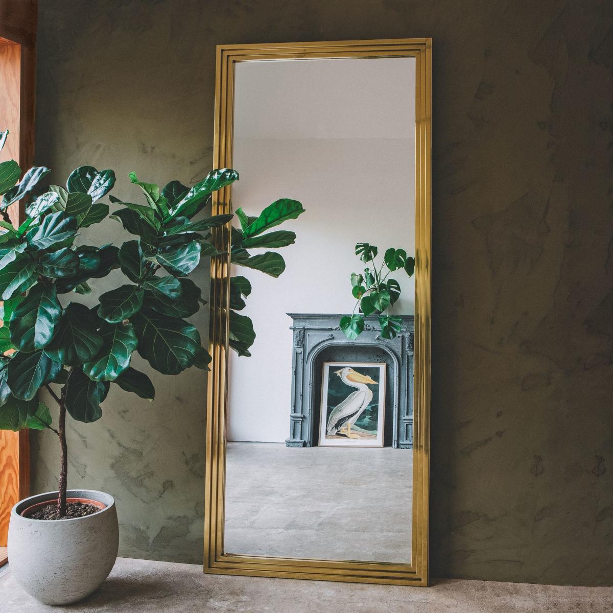 Stepped Gold Mirror – image 1