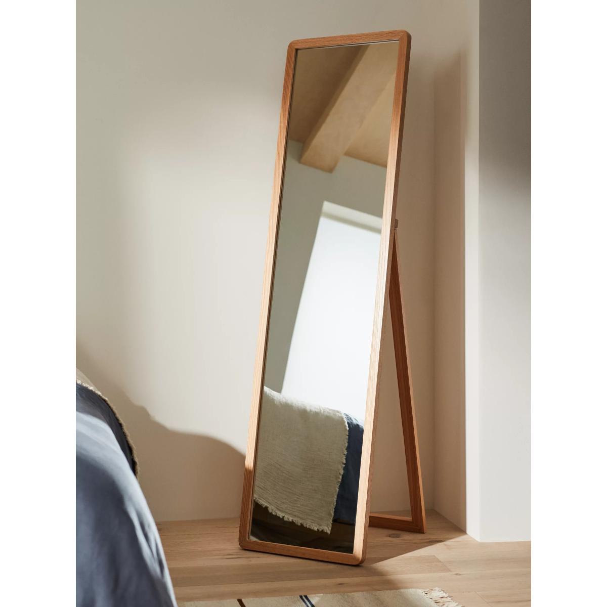 John Lewis Slim Solid Oak Wood Full-Length Cheval Mirror, 160 x 42cm – image 3