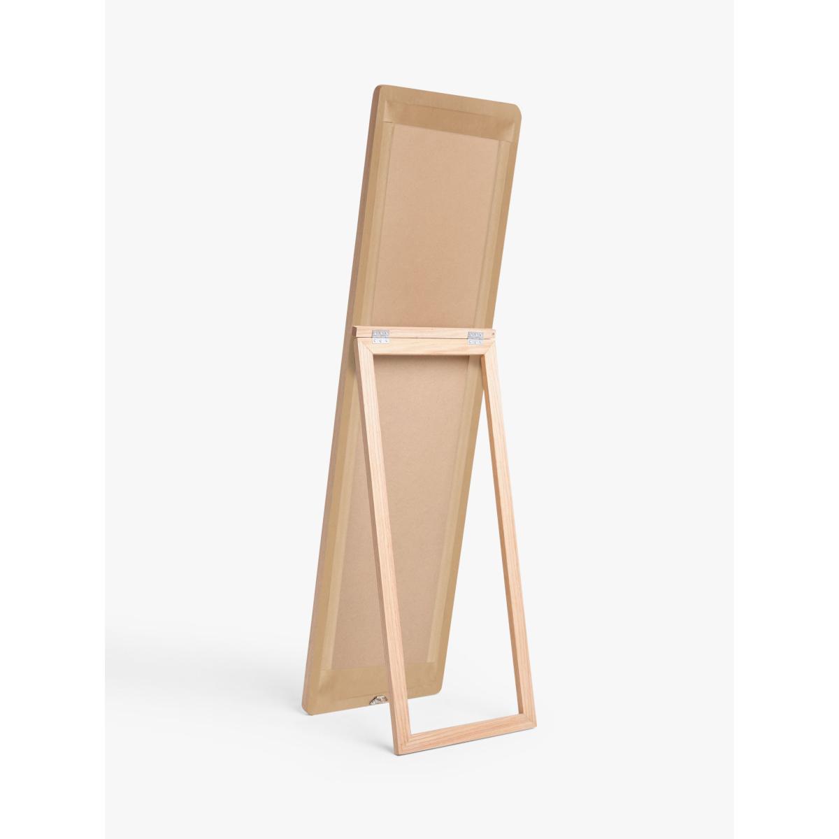 John Lewis Slim Solid Oak Wood Full-Length Cheval Mirror, 160 x 42cm – image 4