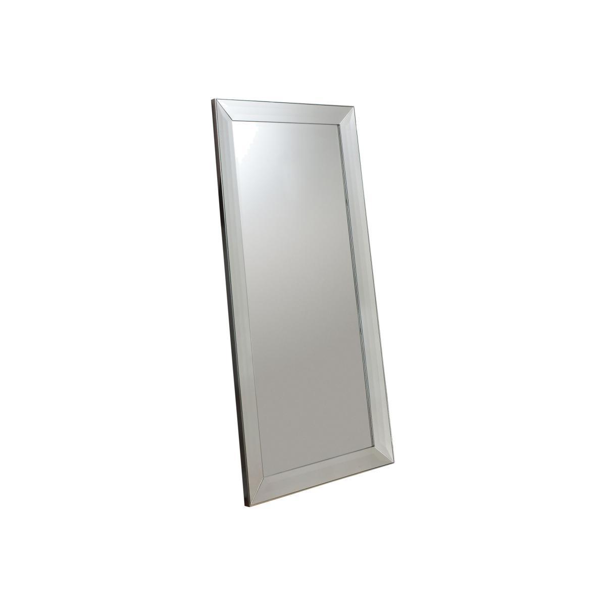 Modena Rectangular Leaner Mirror, Silver, 165 x 78.5cm – image 1