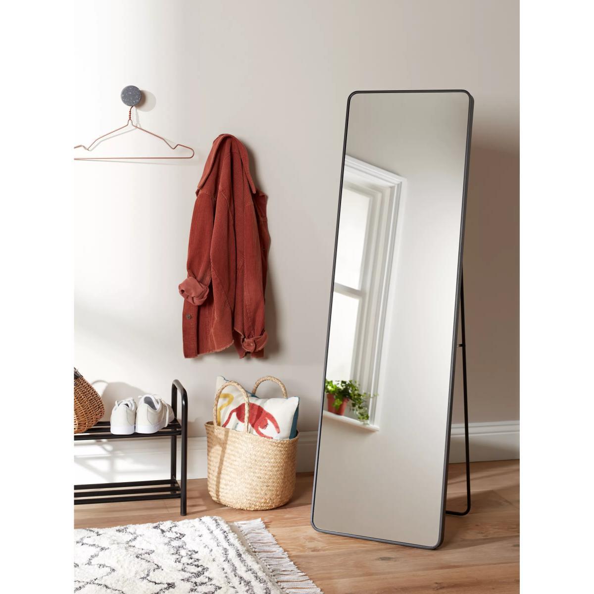 ANYDAY John Lewis & Partners Freestanding Full-Length Cheval Mirror, 135 x 40cm, Black – image 2