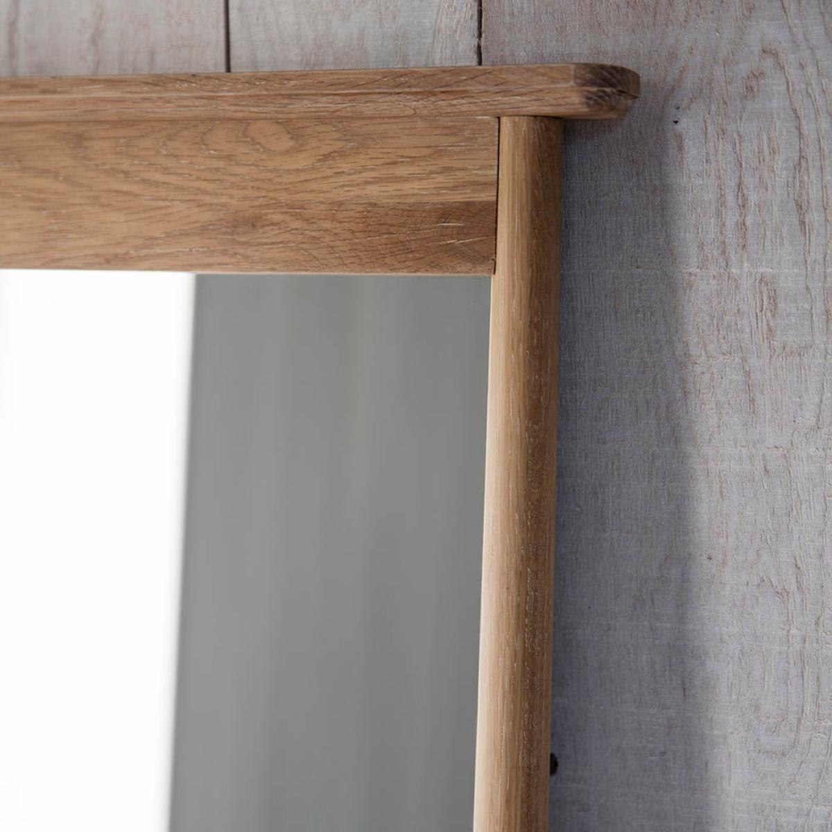 Finn Extra Large Rectangle Cheval Mirror - Light Wood – image 3
