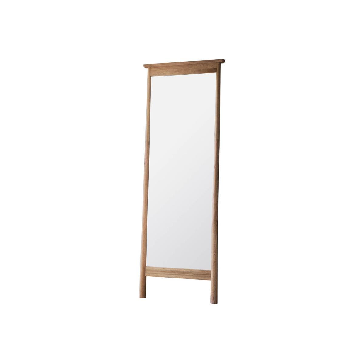 Finn Extra Large Rectangle Cheval Mirror - Light Wood – image 1