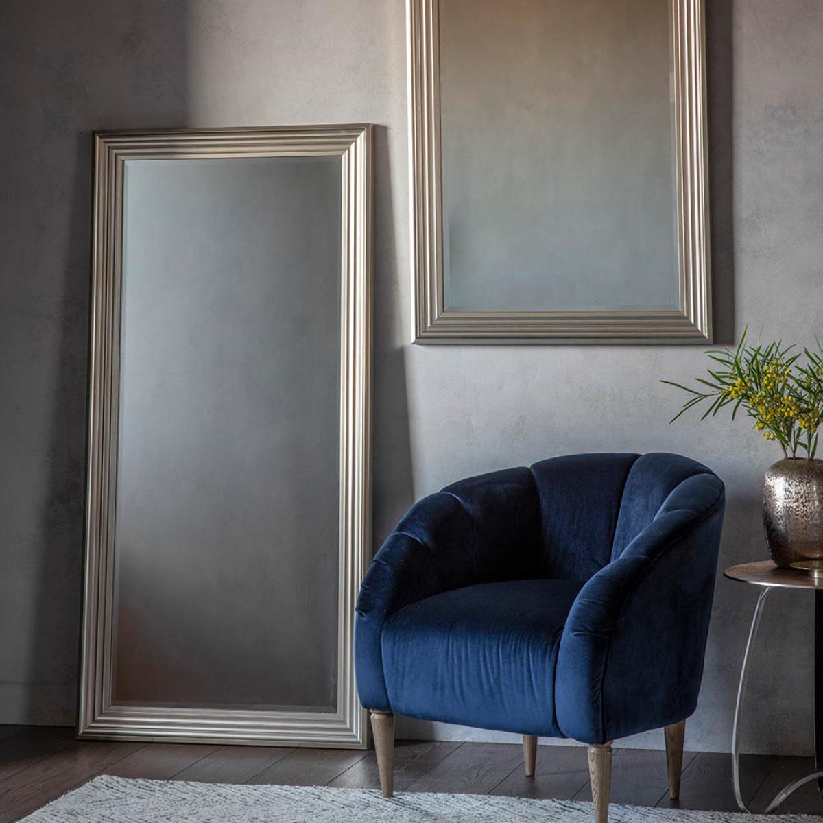 Morley Extra Large Rectangle Leaner Mirror - Silver – image 3