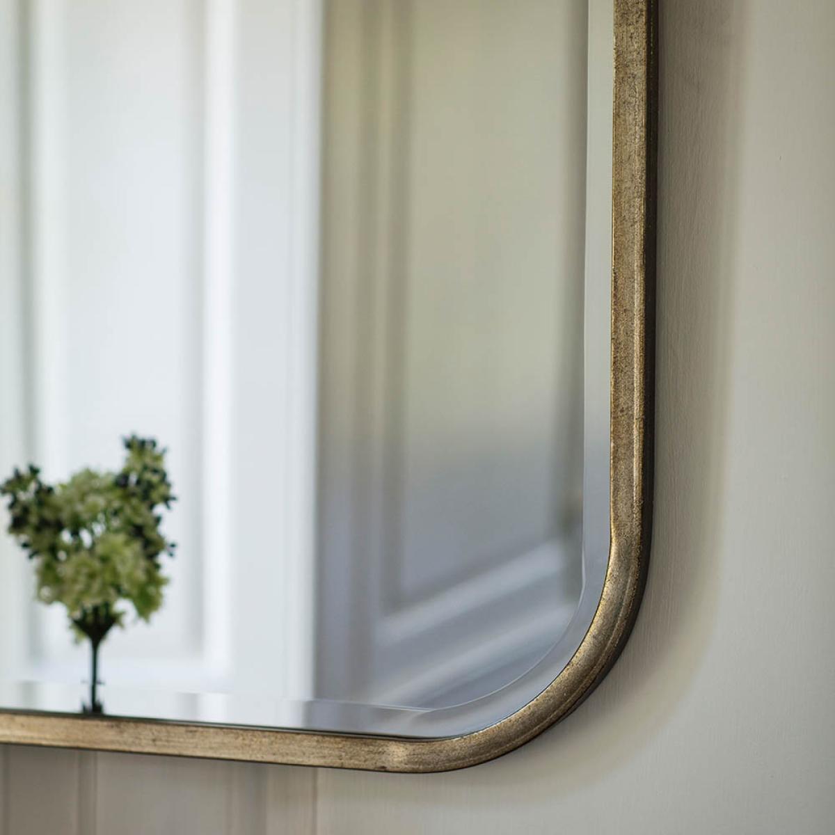 Fern Extra Large Rounded Rectangle Leaner Mirror - Champagne – image 3