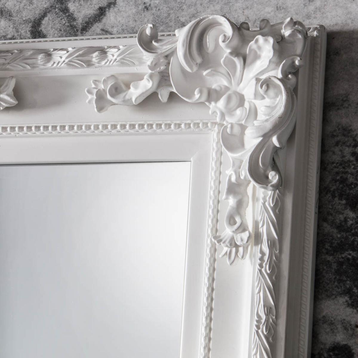 Cary Extra Large Rectangle Leaner Mirror - White – image 3