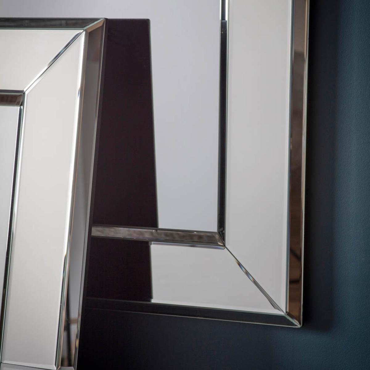 Birdie Large Rectangle Leaner Mirror - Silver – image 3