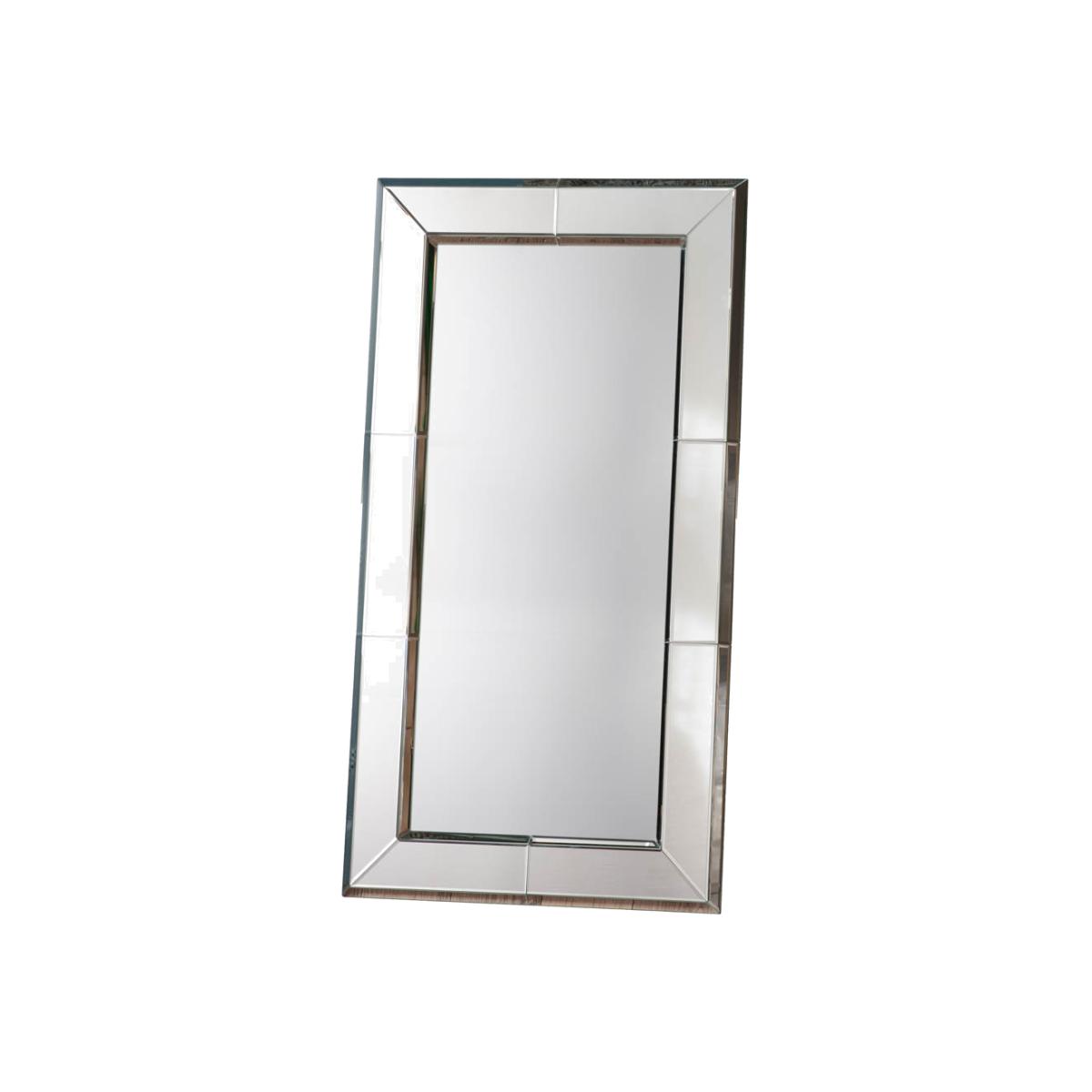 Birdie Large Rectangle Leaner Mirror - Silver – image 1