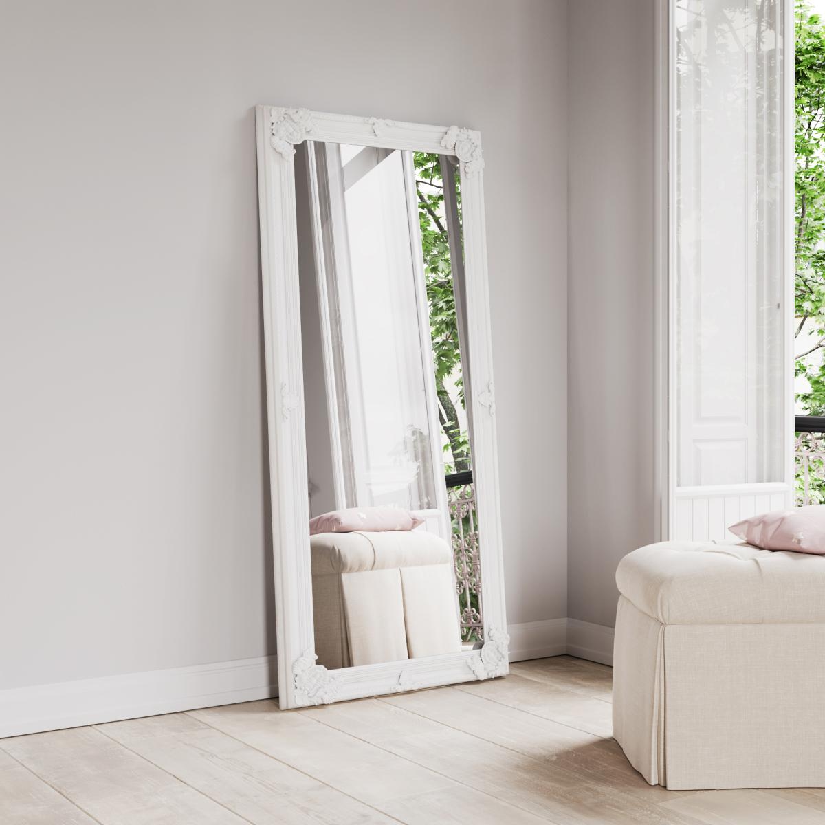 Rossini Extra Large Rectangle Leaner Mirror - White