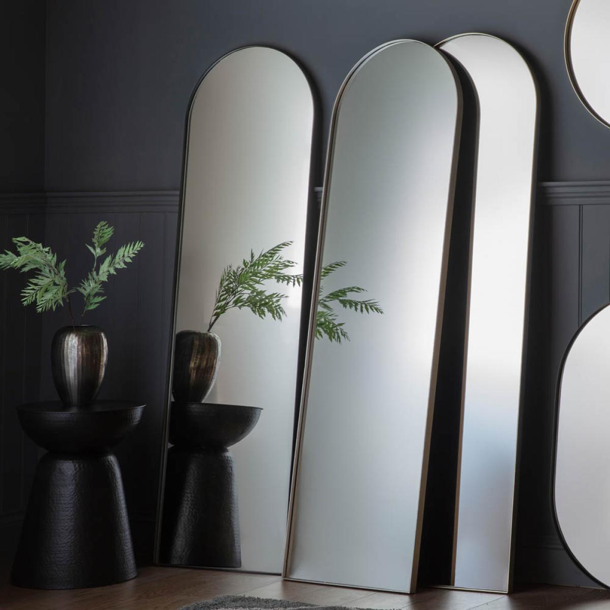 Rye Extra Large Arched Leaner Mirror - Black – image 3