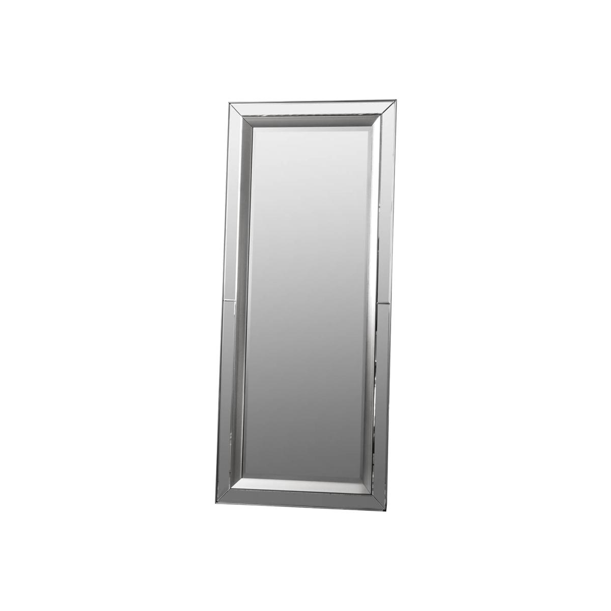 Saddie Extra Large Rectangle Leaner Mirror - Silver – image 1