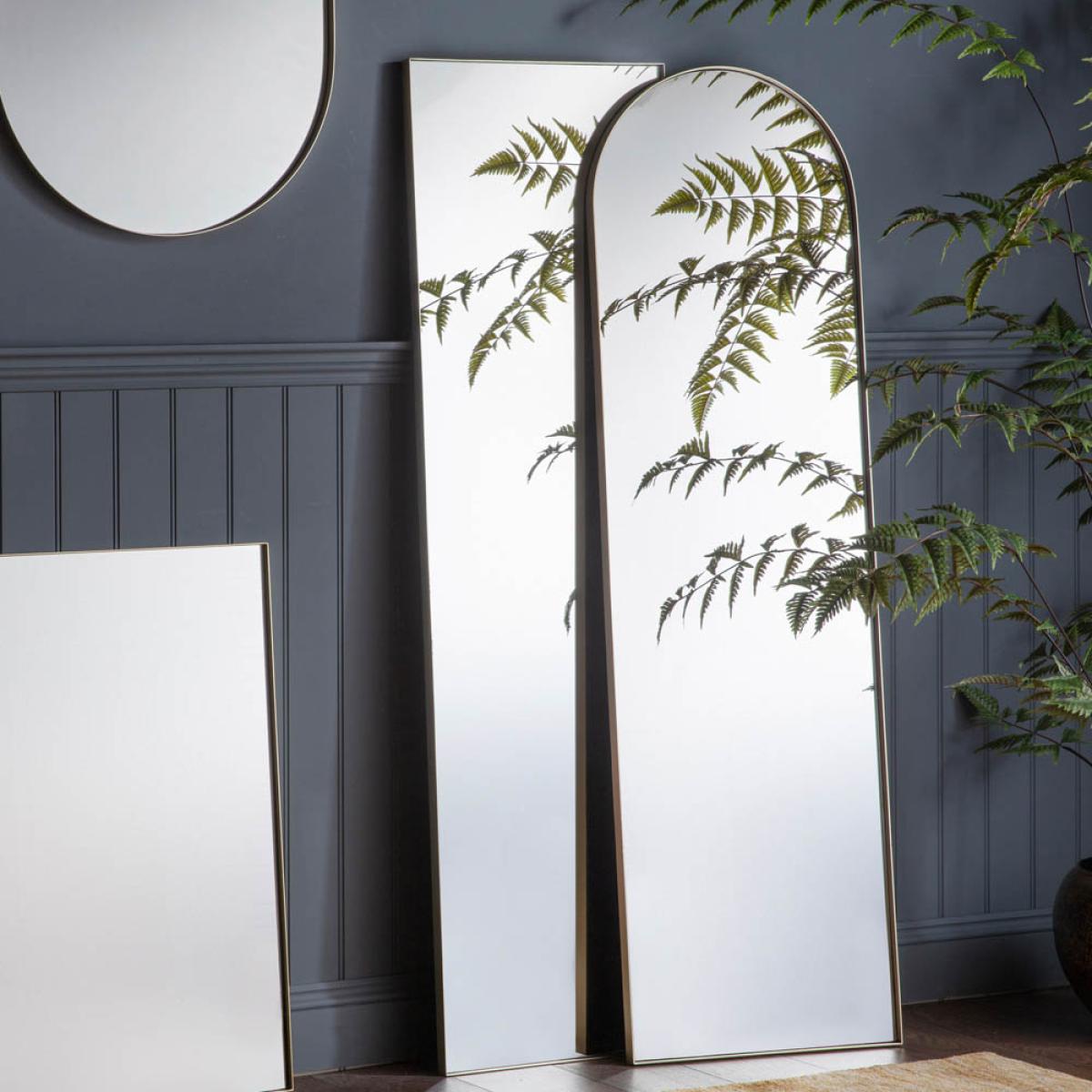 Rye Extra Large Rectangle Leaner Mirror - Silver – image 2