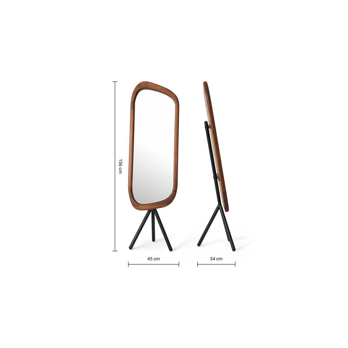 Lilou Freestanding Mirror, 45 x 155cm, Mango Wood – image 8