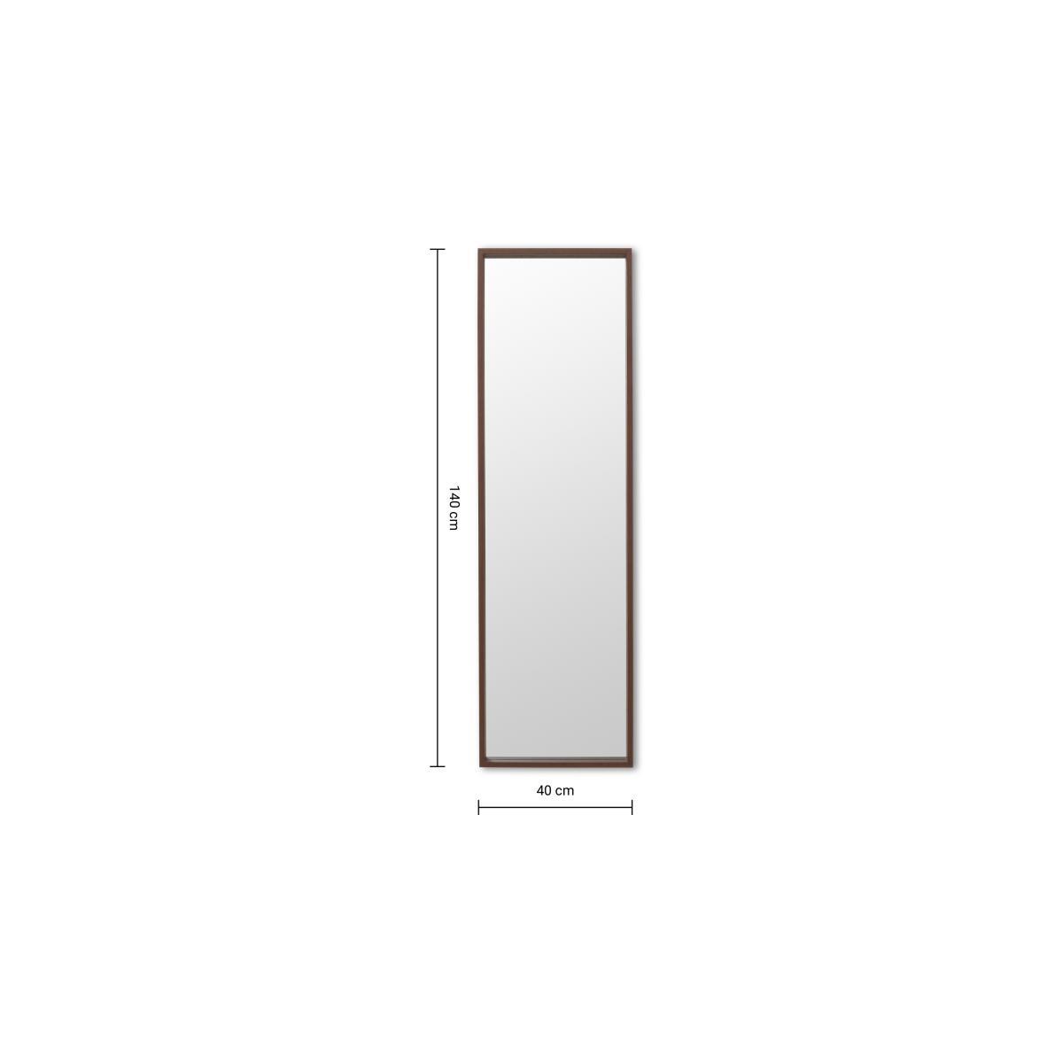 Wilson Full Length Wall Mirror, 40 x 140 cm, Walnut – image 9
