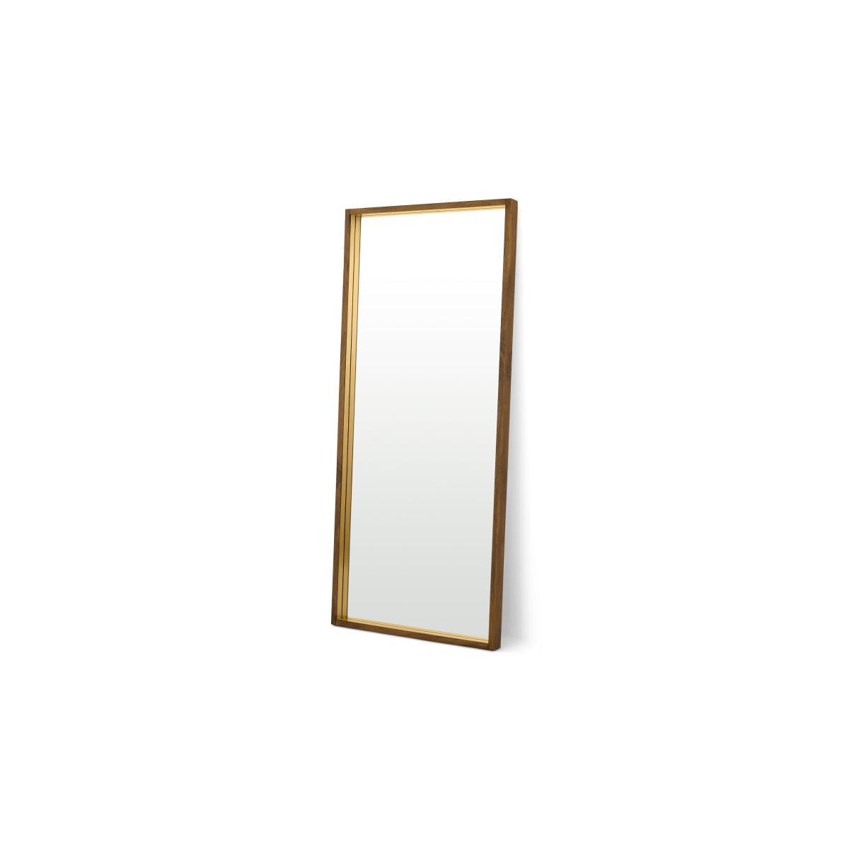 Emsworth Full Length Leaning Mirror, Extra Large 80 x 180cm, Mango Wood & Brass – image 2
