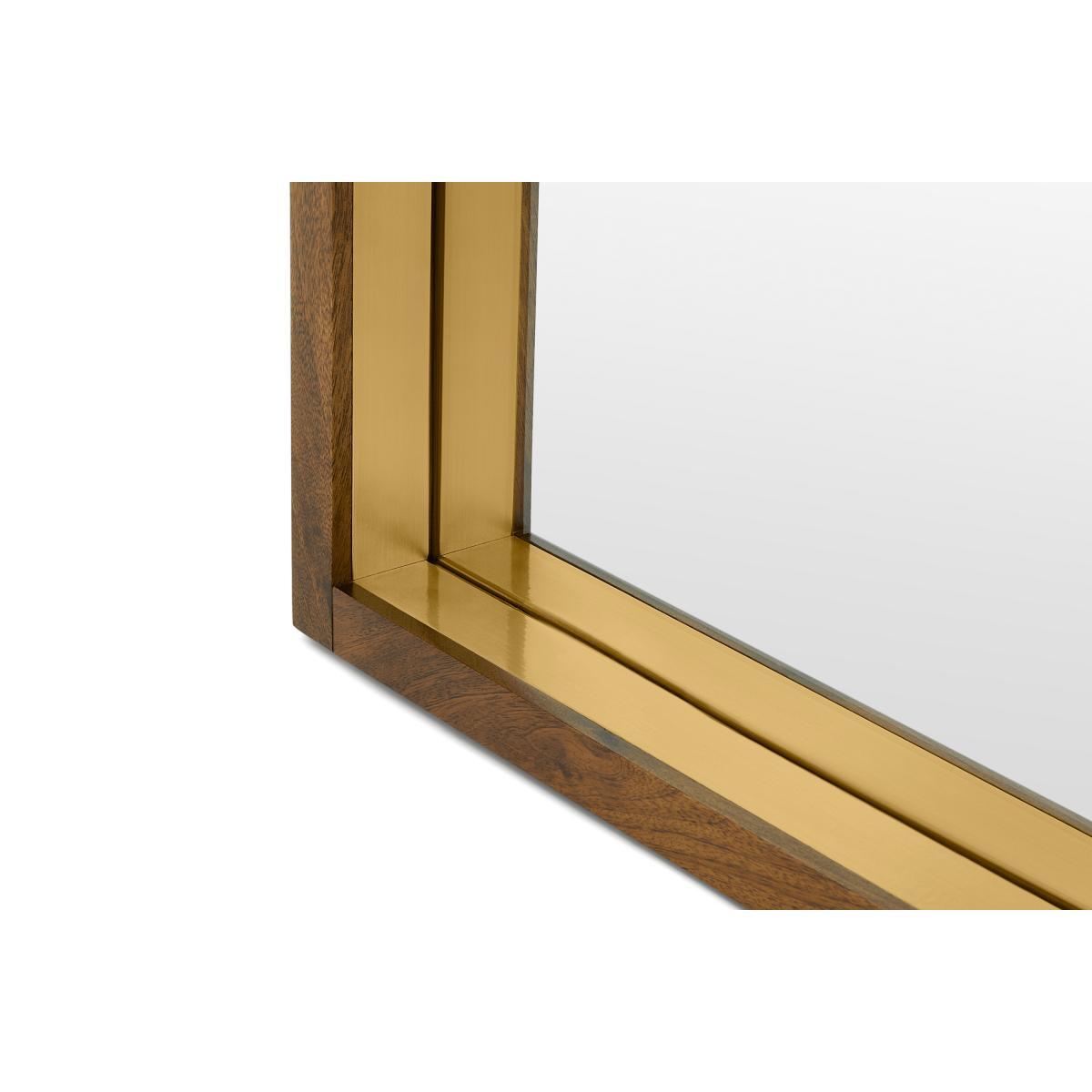 Emsworth Full Length Leaning Mirror, Extra Large 80 x 180cm, Mango Wood & Brass – image 6
