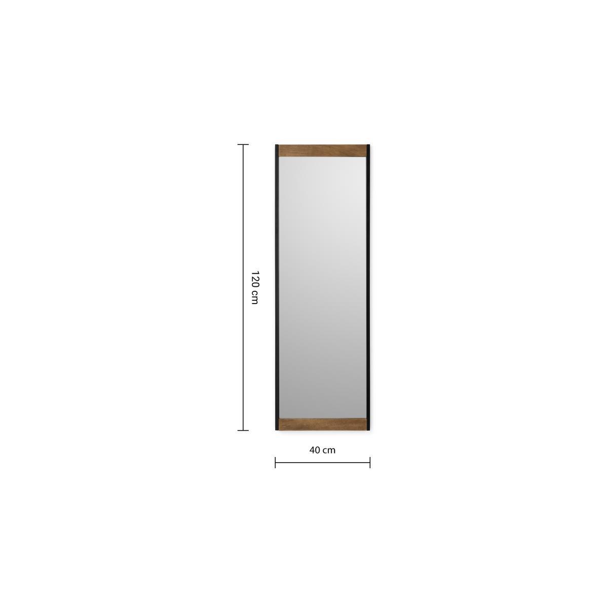 Maxine Full Length Mirror, 40 x 120cm, Mango Wood & Black – image 7