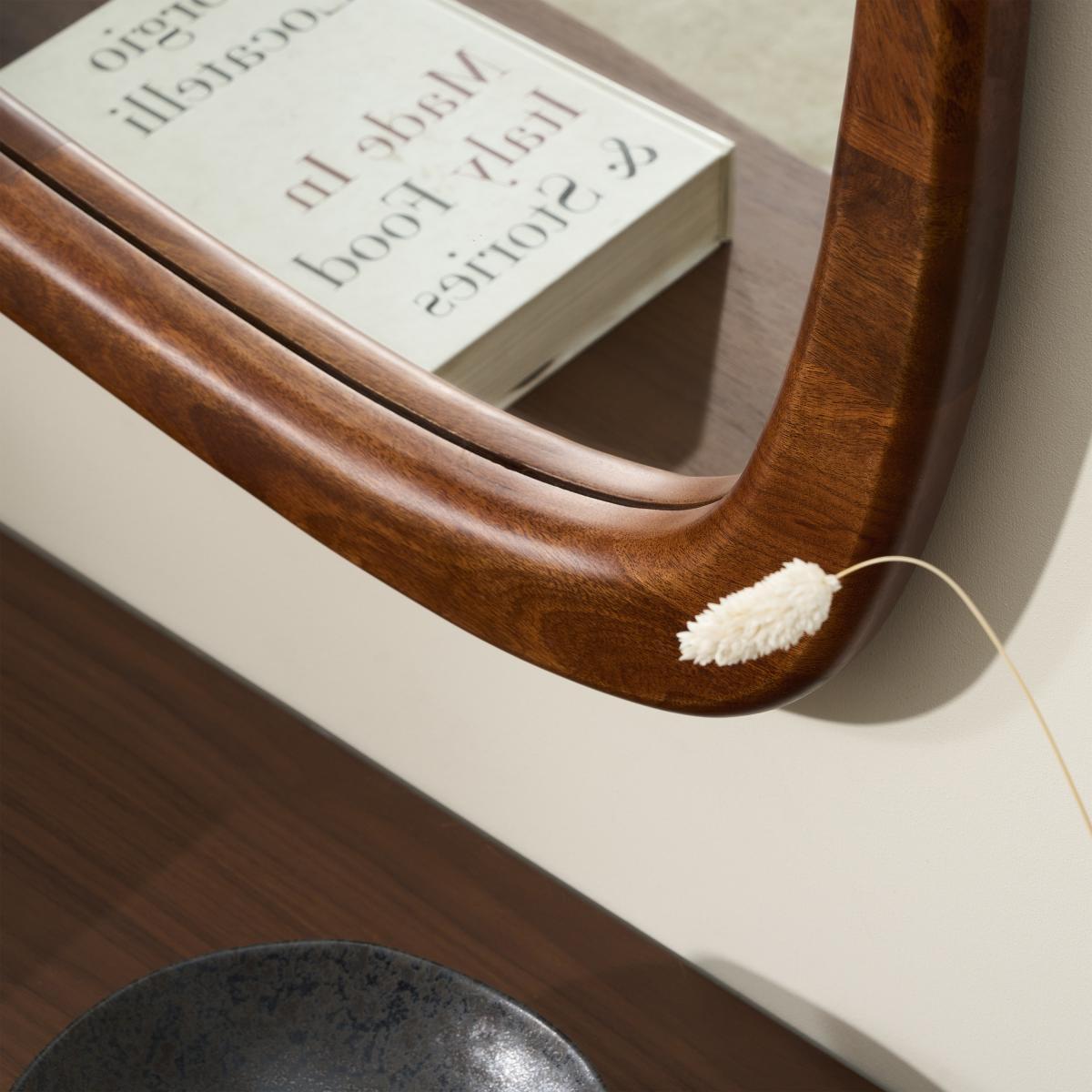 Lilou Wall Mirror, 68 x 90cm, Mango Wood – image 3