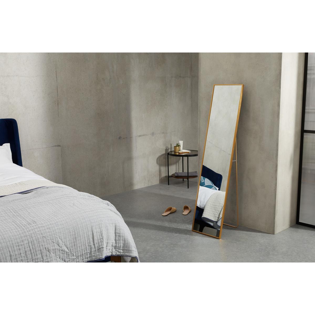 Parton Freestanding Full Length Mirror 35 x 151cm, Brushed Brass – image 3