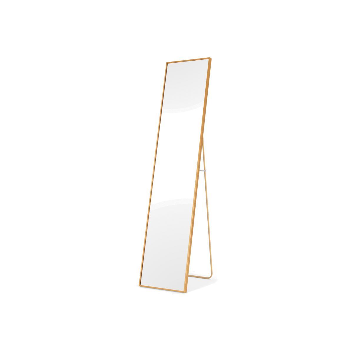 Parton Freestanding Full Length Mirror 35 x 151cm, Brushed Brass – image 1