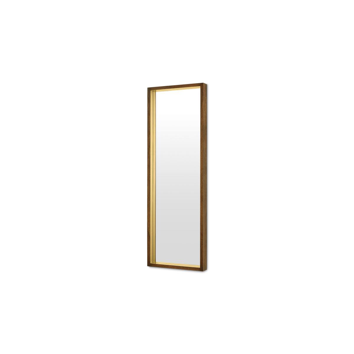 Emsworth Full Length Mirror 40 x 120cm, Mango Wood & Brass – image 2