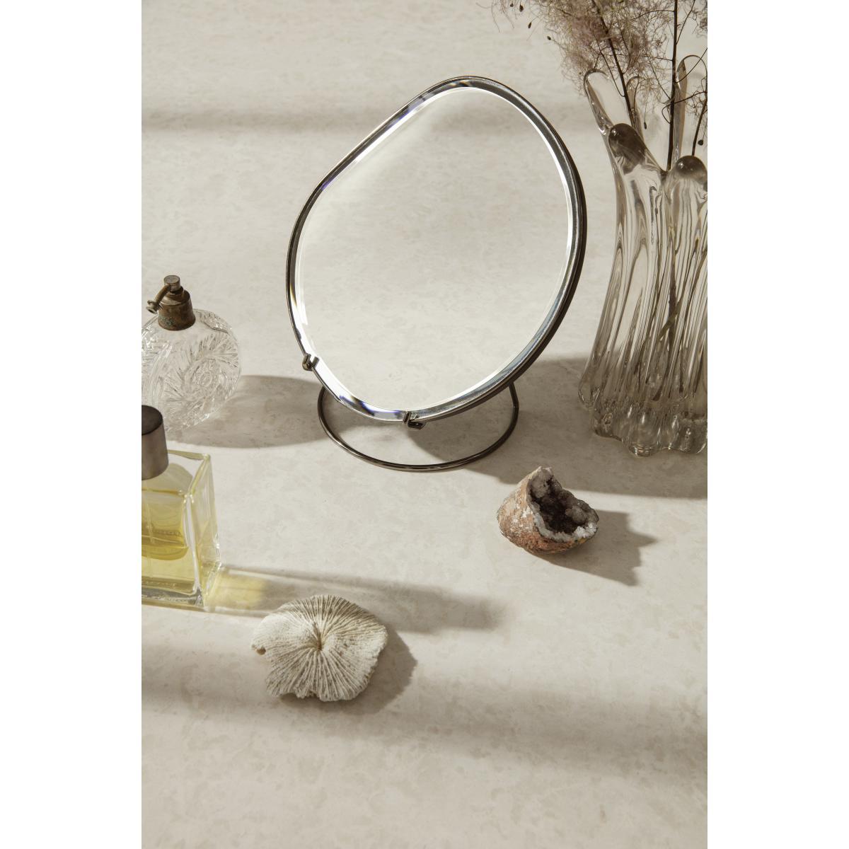 Pond Free standing mirrors - / Ø16 x H 23 cm by Ferm Living Grey/Silver/Metal – image 3
