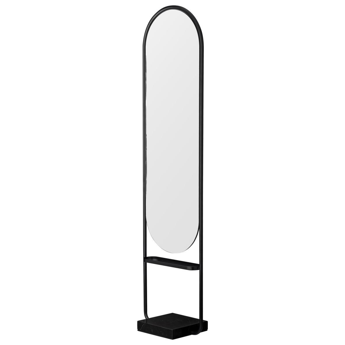 Angui Free standing mirrors - / Marbre & fer - H 180 cm by AYTM Grey/Black – image 2