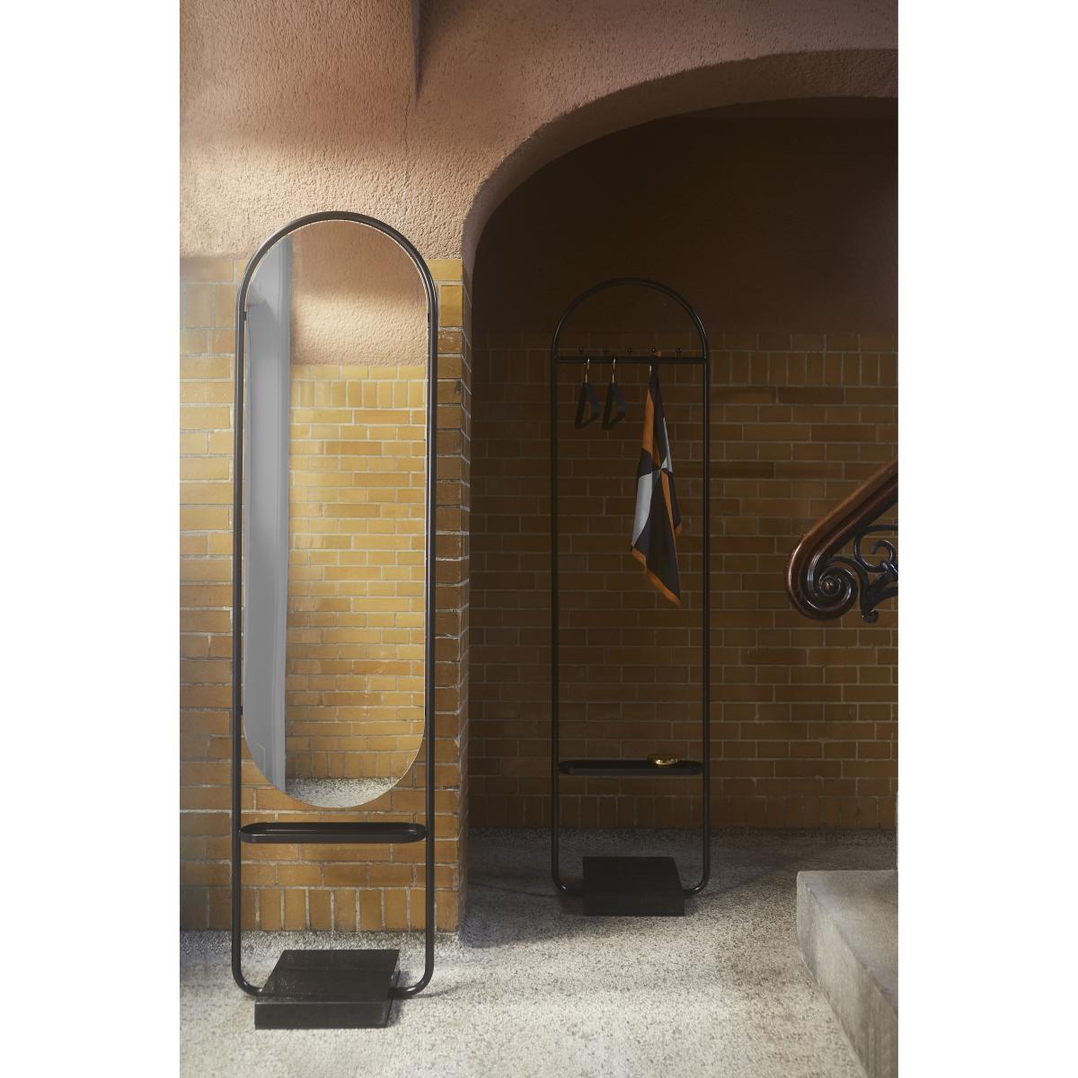 Angui Free standing mirrors - / Marbre & fer - H 180 cm by AYTM Grey/Black – image 5