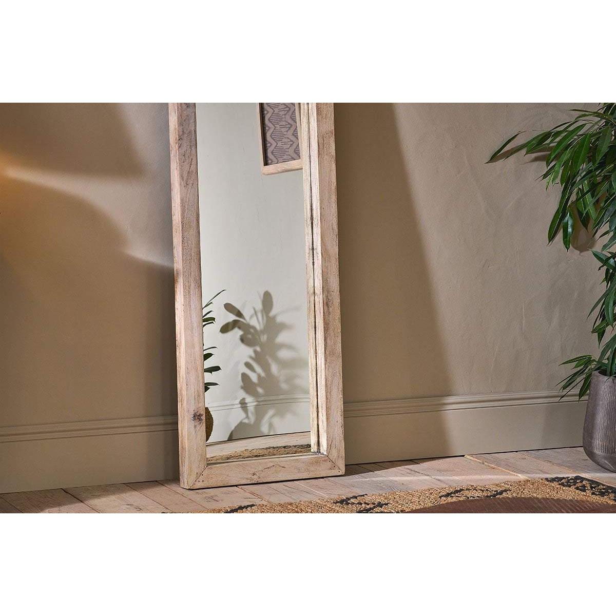Nkuku Tariku Reclaimed Wood Full Length Mirror | Mirrors | Brown – image 3
