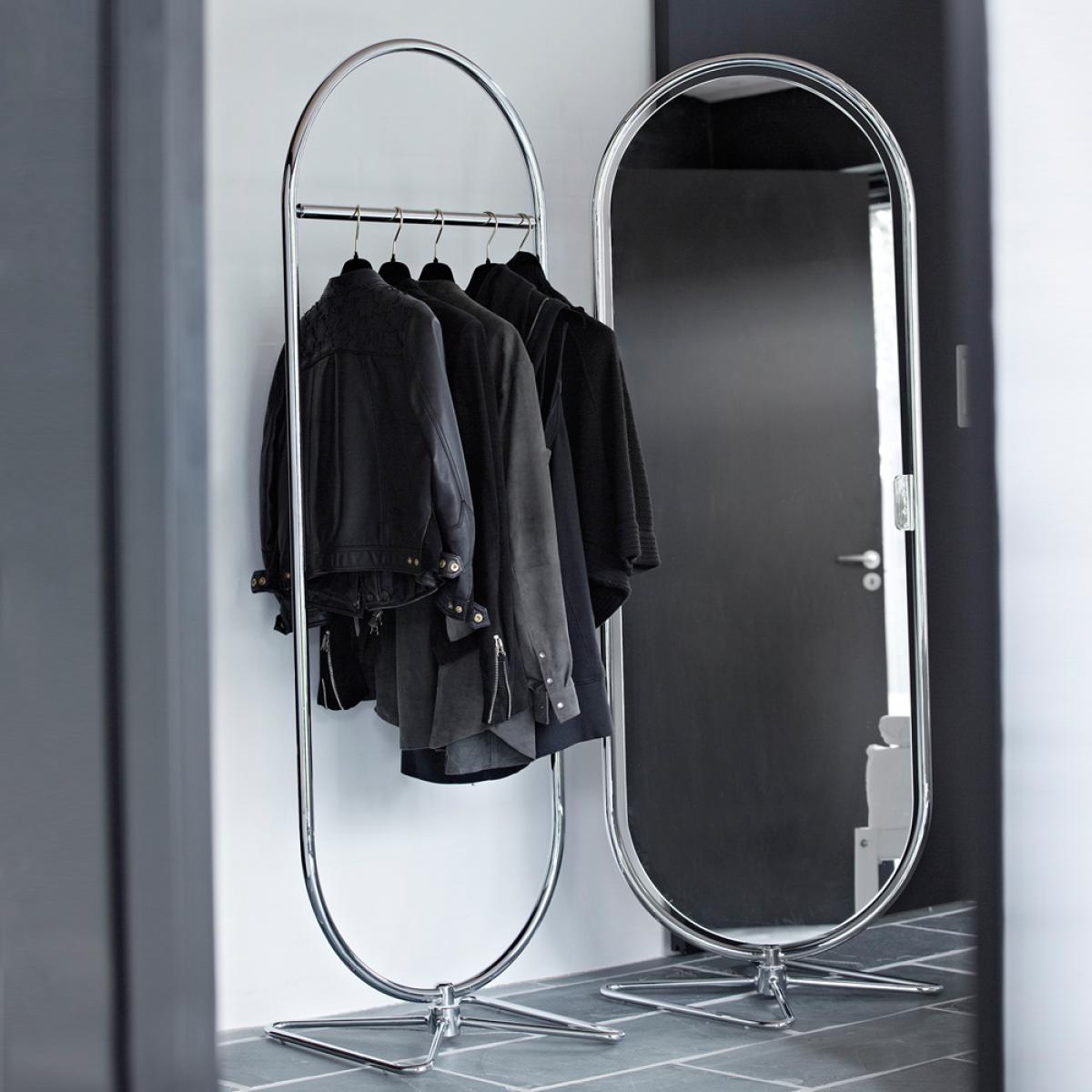 Verpan Panton System 123 floor mirror Chrome – image 4