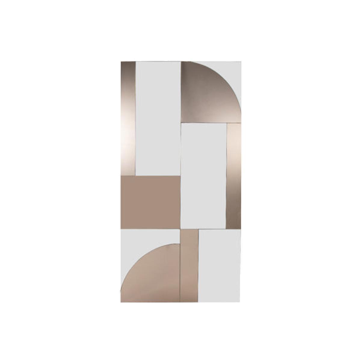 Liang & Eimil Cubist Grey & Bronze Rectangular Mirror – image 1