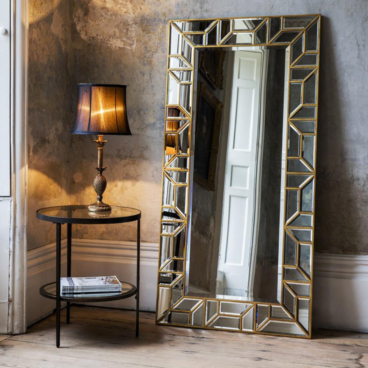 Gallery Direct Verbier Leaner Mirror / Silver – image 2
