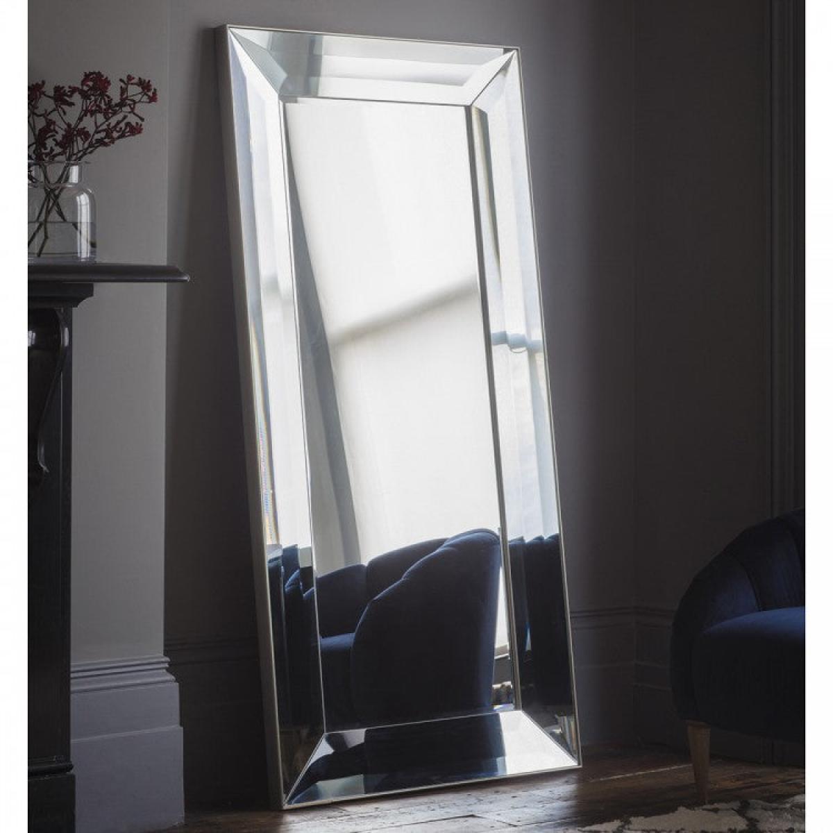 Gallery Direct Ferrara Leaner Mirror Silver