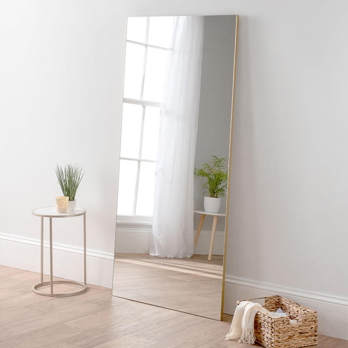 Olivia's Minimal Full Length Mirror in Gold - 170x80cm – image 1