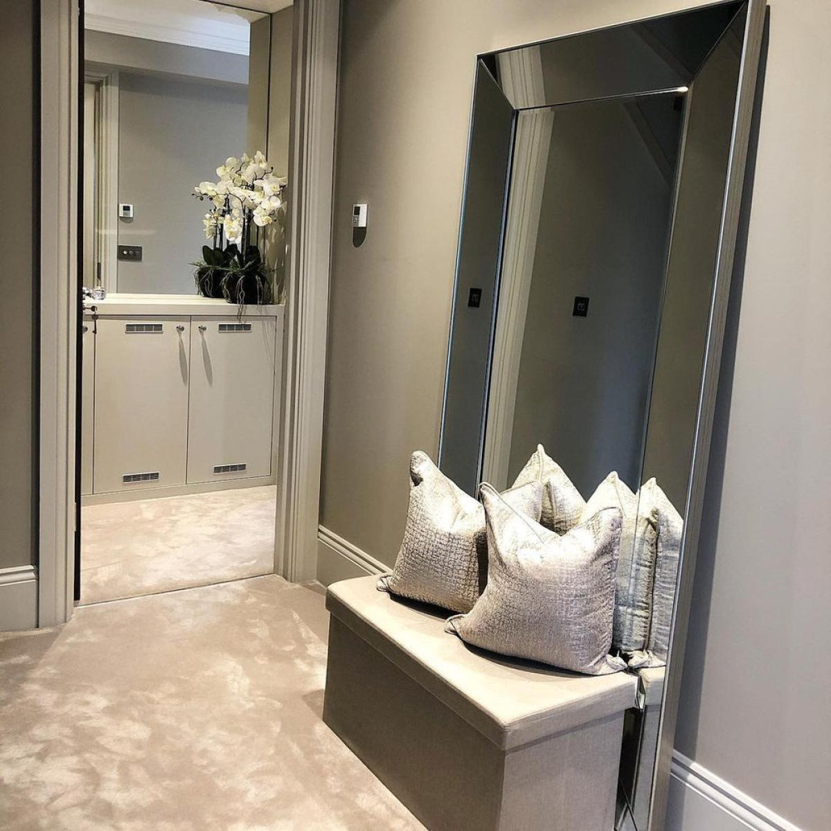 Gallery Direct Vasto Full Length Floor Mirror Silver – image 2