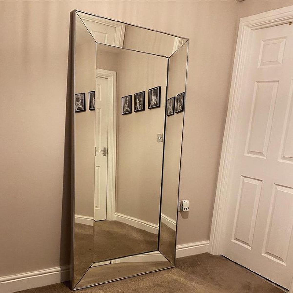 Gallery Direct Vasto Full Length Floor Mirror Silver – image 3