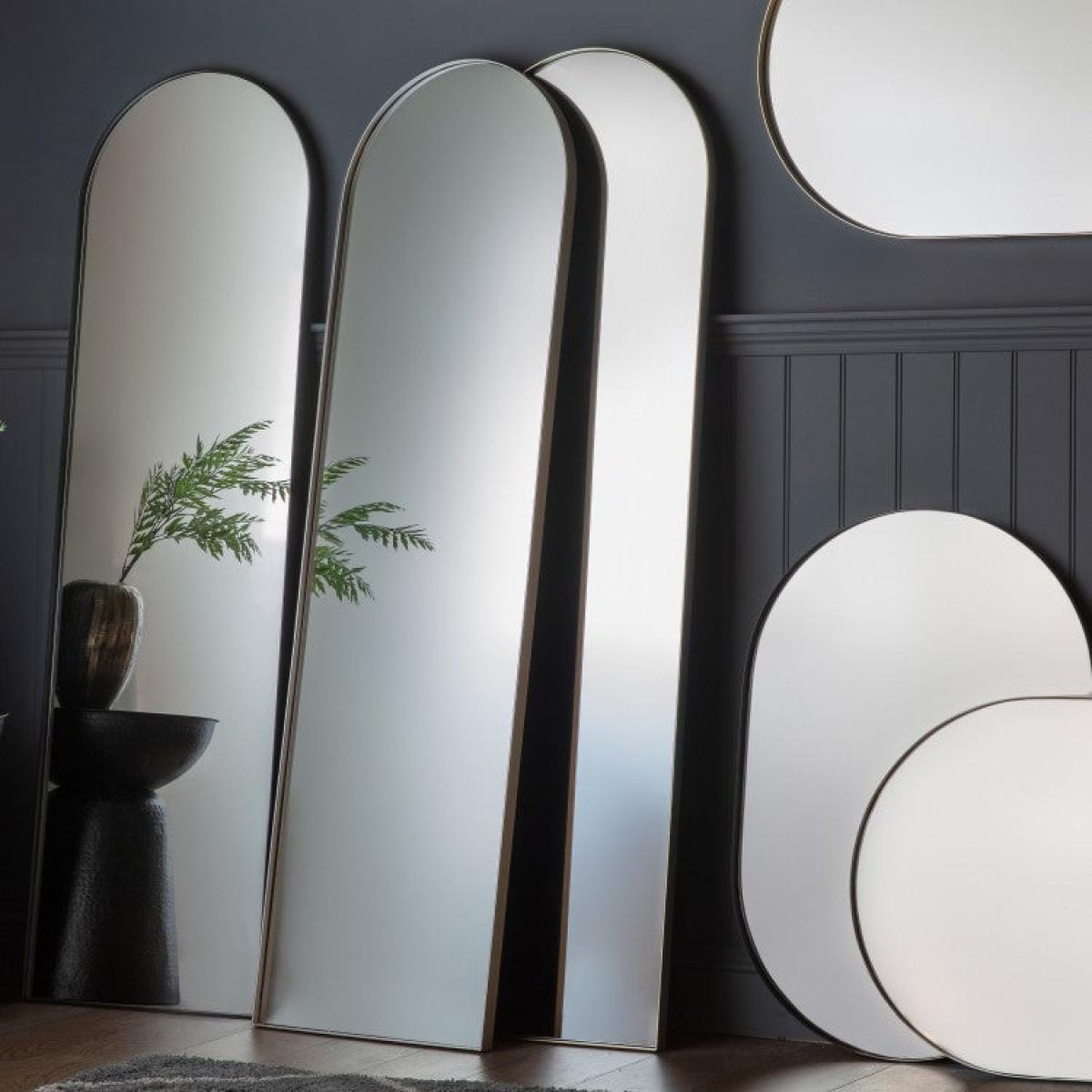 Gallery Direct Hurston Arch Champagne Full Length Mirror