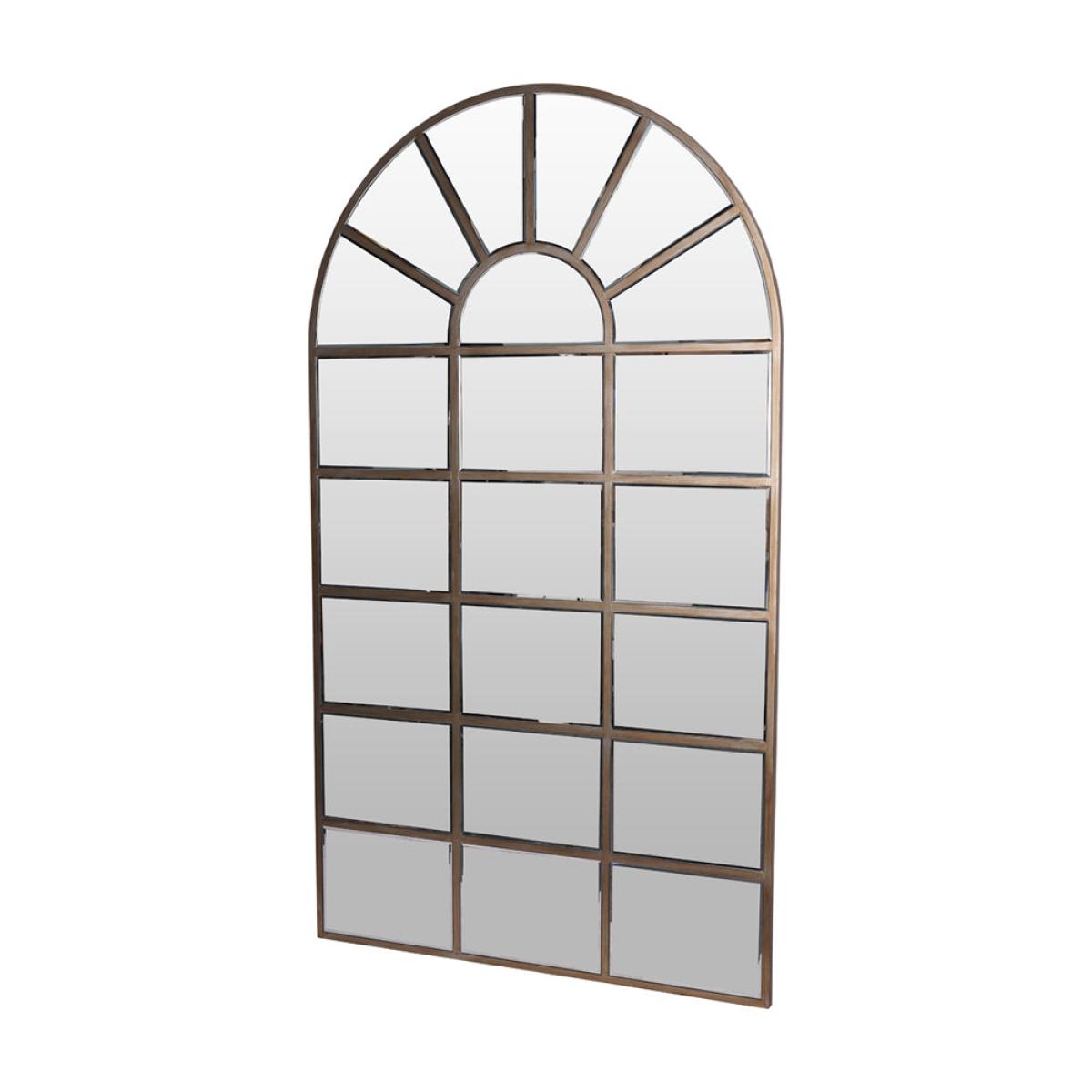 Libra Interiors Gold Blakely Arch Floor Standing Mirror – image 2