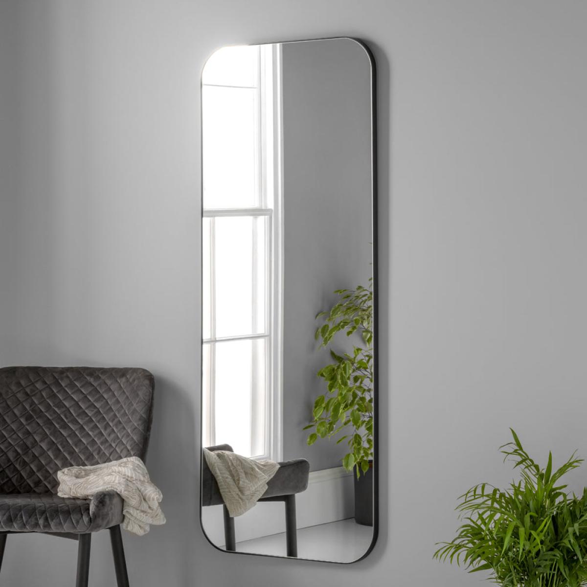 Olivia's Haiti Full Length Wall Mirror in Black – image 1