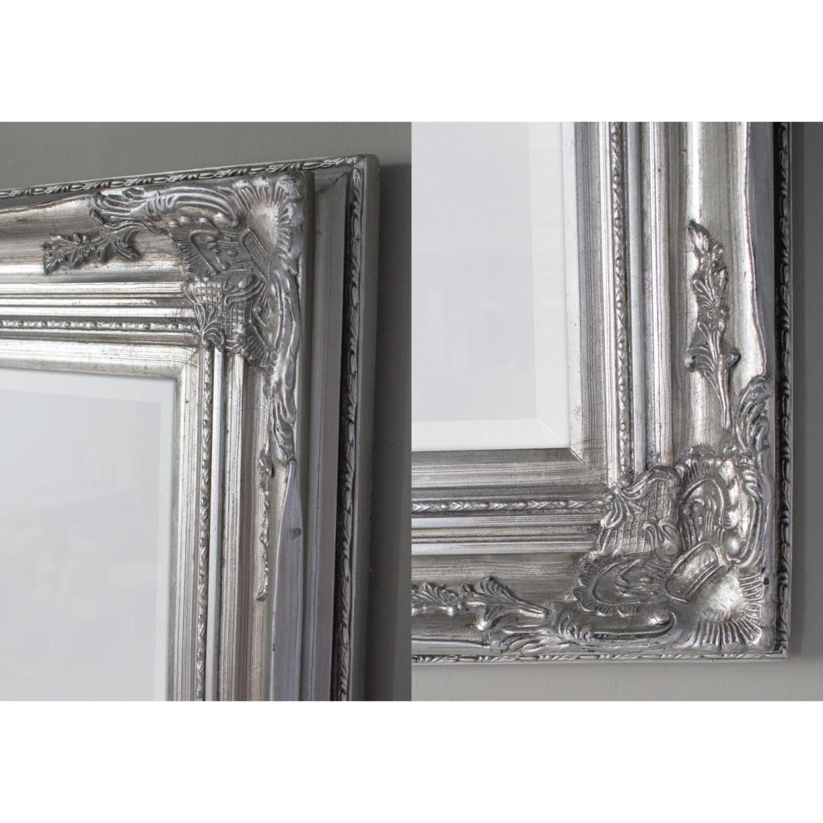 Harlow Standing Mirror in Antique Silver – image 2
