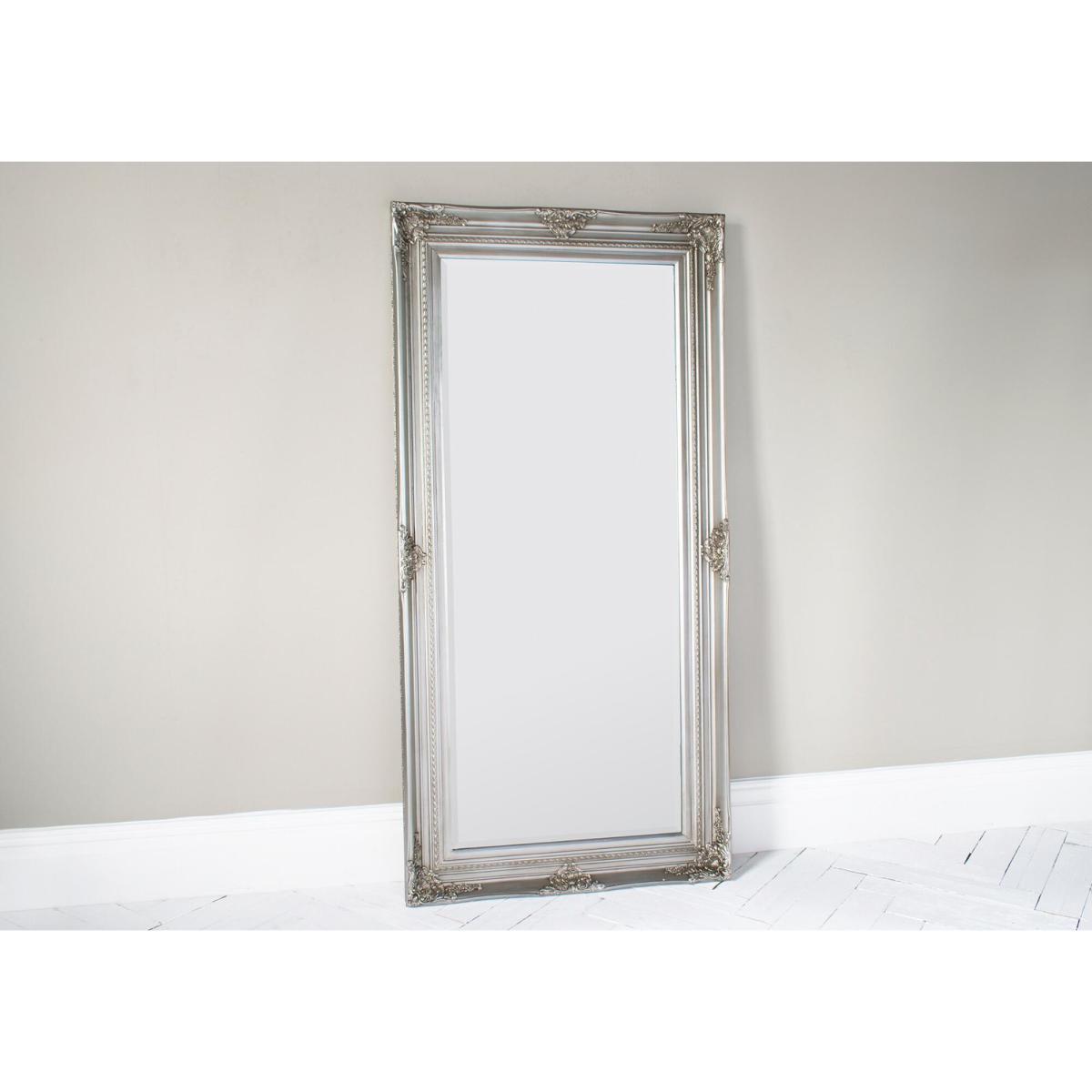 Harlow Standing Mirror in Antique Silver – image 1