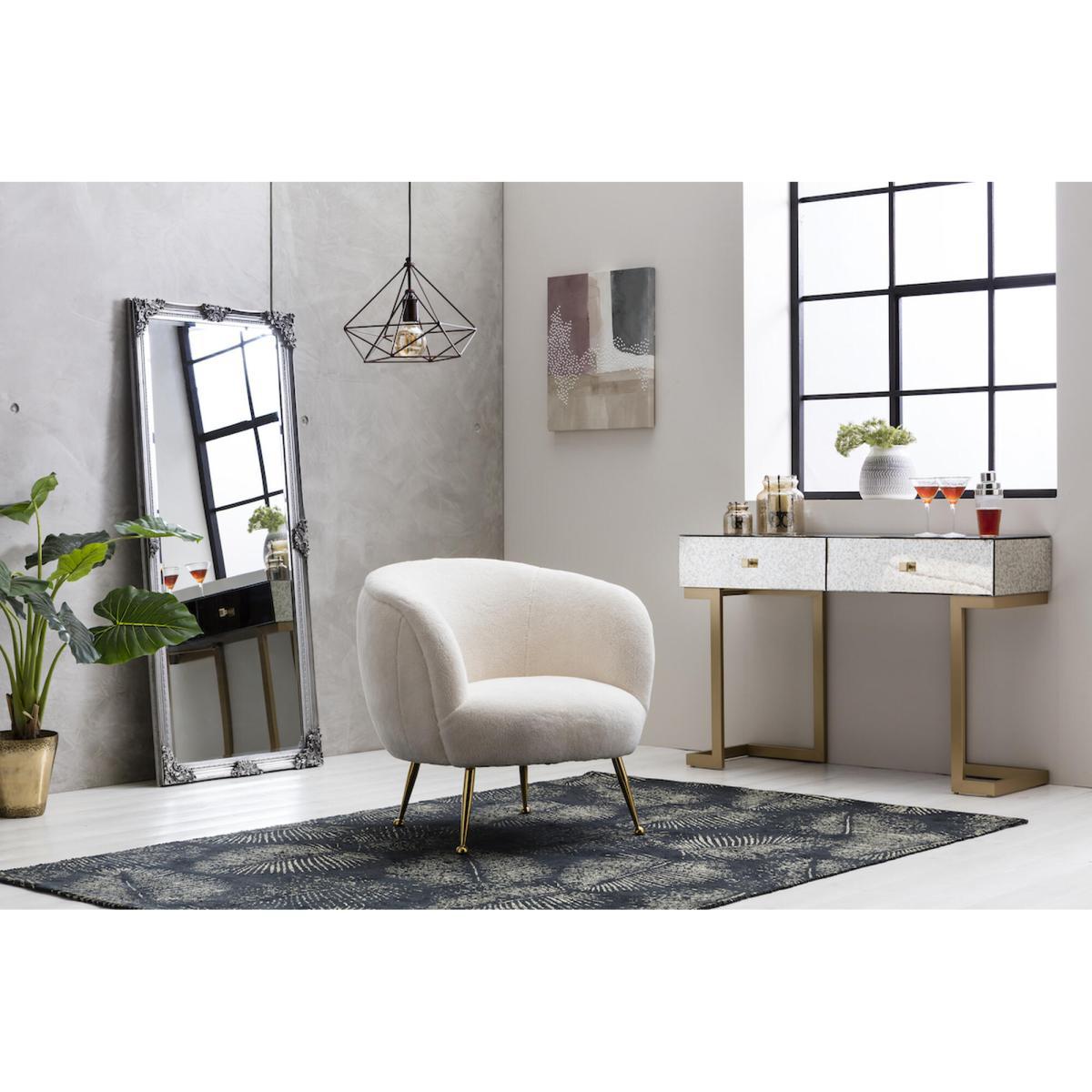 Jeffrey Standing Mirror in Silver – image 2