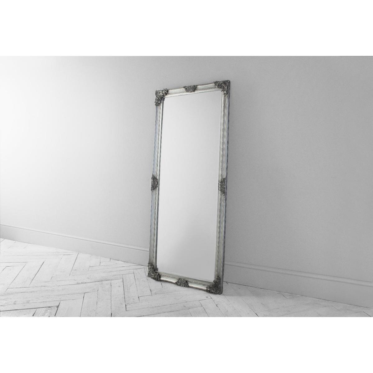 Jeffrey Standing Mirror in Silver – image 3